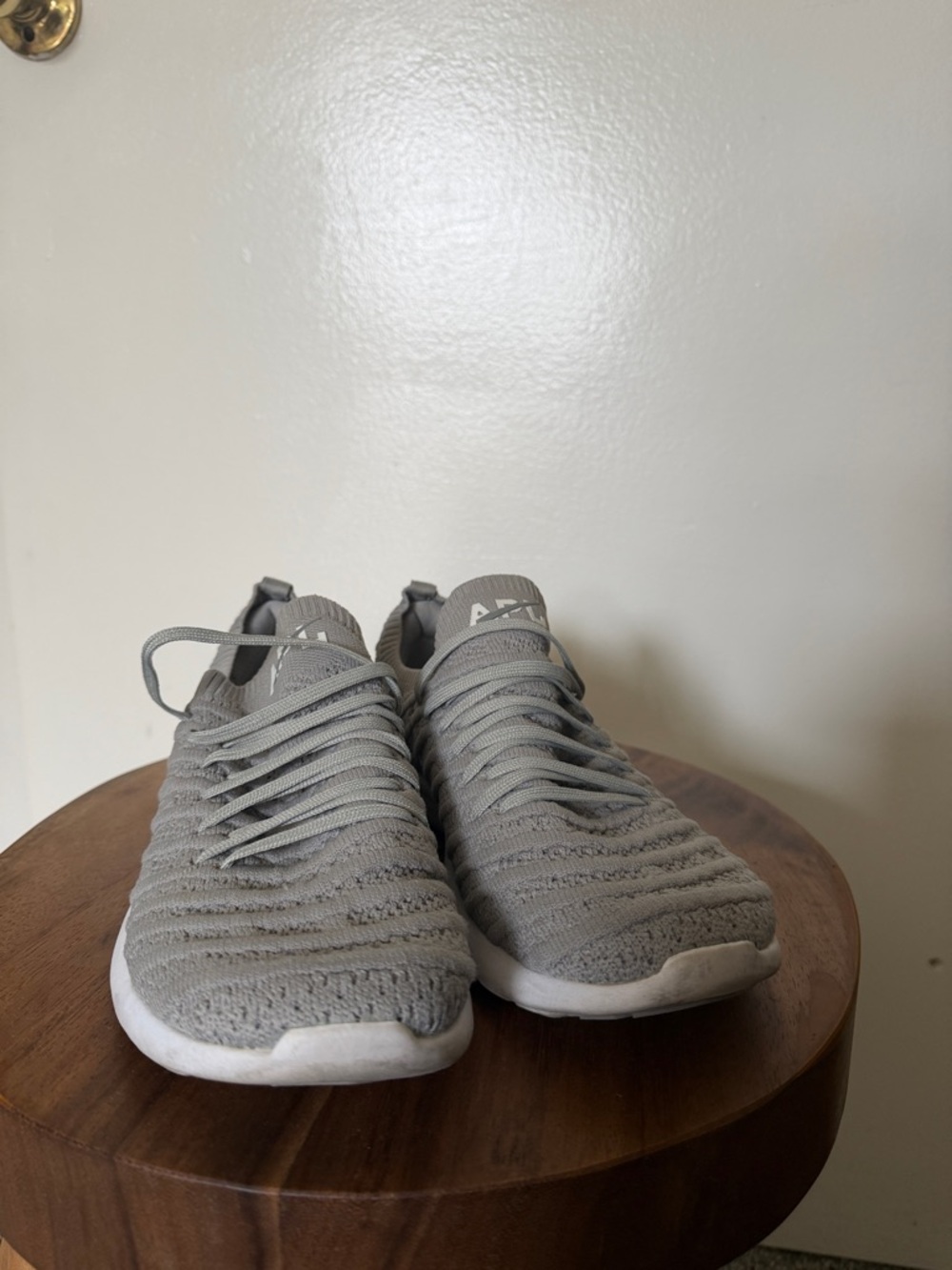 APL Techloom Wave Women's Size 8.5 Grey Knit Athletic Sneakers